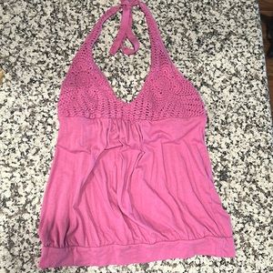 Victoria’s Secret lavender crochet bra top, size Large